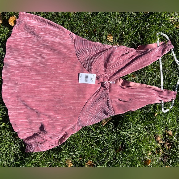 Free People Dusty Rose Twist Shout Dress - Picture 1 of 3